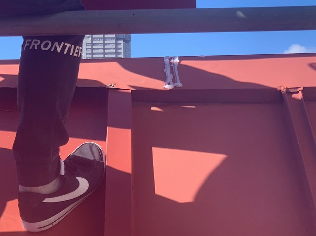 棟板金ジョイントコーキング